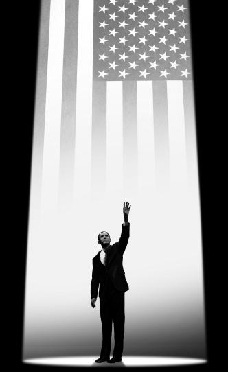 President-Elect Barack Obama American Flag Background CHIP SOMODEVILLA/GETTY IMAGES